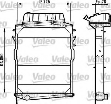 VALEO 730987 Radiator, engine cooling